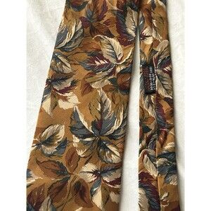 Ungaro Paris Tie Men's Floral Multicolor 100% Silk Necktie Handmade In Italy